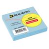 BRAUBERG / Selbstklebeblock (Aufkleber) PASTEL, 76x76 mm, 100 Blatt, blau