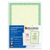Certificate paper for laser printing BRAUBERG, A4, 25 sheets, 115g/m2, "Green intensity"