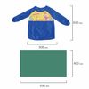 Set for the lessons of labor INLANDIA, oilcloth PVC 40x69 cm, apron, Cape with sleeves, blue