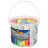 Chalk, colored JOVI (Spain), set of 20 PCs., for drawing on the pavement, round, plastic bucket