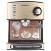 Coffee maker carob POLARIS PCM 1527E, 850 W, volume 1.5 liters, 15 bar, hand capuinator, beige