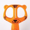 Scissors PYTHAGORAS "Tiger", 120 mm, with safe plastic blades, orange, cardboard packaging with Euro slot