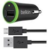BELKIN / Charger microUSB car cable 1.2 m, output current 1 A, black
