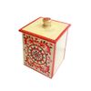 Беломорские узоры / The little box "Severodvinsk painting" square 13 cm