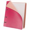 BRAUBERG / A5 halkalı defter (180x220 mm), 120 sh., Dokulu deri, "Joy", pembe / açık pembe / 2 adet.