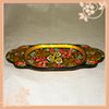 Bread tray - painted on gold