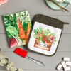 Этель / Ethel / Gift set Green life potholder-pocket, towel, shovel