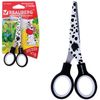 Scissors BRAUBERG "Kid Series", 130 mm, with colour print of "Dalmatian" black and white