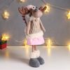 Сималенд / Interior doll "Losyasha in a beige vest and a pink cap"