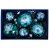Жостово / Set of 6 Christmas balls in a box