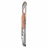 Folding chair for the house and office RS04, silver frame, sand leather