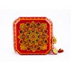 Золотая Хохлома / Square bag with glass