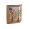 Золотая антилопа / Angular picture "Couple with a cat" painted on onyx with backlight