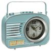 Kaemingk / Table clock Sinatra 21 * 16 cm, turquoise