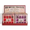 GamesDealer / Conjunto de 10 quebra-cabeças de metal vermelho