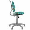 Children's armchair "VINNY GTS" without armrests, turquoise with a pattern