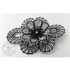 Елецкие кружева / Yelets lace / Brooch lace "Flower with a pearl"
