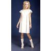 Снежинка / Snowflake / Women's dress "A-la-russ" with lace and cutwork embroidery
