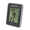 BRESSER weather station Temeo io, temperature sensor, clock, alarm clock, black