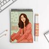 ArtFox / A set of sketchbook with black sheets + white pencil A5 "Shine brighter than the stars"
