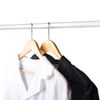 Coat hangers, size 48-50, SET 5pcs, wooden, crossbar, pine color, BRABIX "Standard"