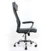 Office chair BRABIX "Flight EX-540", chrome, fabric, mesh, gray