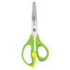 PYTHAGORAS scissors, 130 mm, power, line, green, in a cardboard box with Euro slot