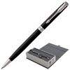 Ballpoint pen PARKER "Sonnet Matt Black CT Core Slim", slim case, black lacquer, palladium details, black