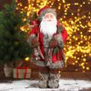 Зимнее волшебство / Doll "Santa Claus, in a red coat with twigs"