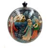 Палех / Christmas tree ball "Snow Maiden" wooden, master Kuzmenko