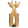 Decor and Gift / Wooden figurine "Cats. Two from the casket" 30 cm