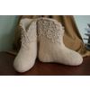 Снежинка / Snowflake / Boots with lace and beads