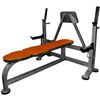 Bench for bench press with safety stops and a focus for the partner