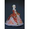 Потешный промысел / Poupée en porcelaine " Demoiselle d'honneur en robe rococo, milieu du XVIIIe siècle "