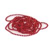 ЗОЛОТАЯ СКАЗКА / Christmas tree beads diameter 4 mm, length 2.7 m, red