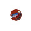 Шугозерская роспись / Shugozerskaya painting / Brooch with a magnetic clasp "Good News"