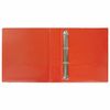 Reliure à 4 anneaux avec poche frontale transparente BRAUBERG, carton / PVC, 65 mm, rouge, jusqu'à 400 feuilles