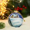 Evis / Christmas ball "Rustic winter nights", d-8 cm