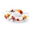 Дулёвский фарфор / Tea service "White Swan. Victory Day-carnations", 15 items
