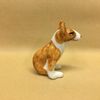 Porcelain figurine "bull Terrier" color white-red