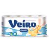 VEIRO / Classic toilet paper, 2-layer (8x17.5 m), white, soldering 8 pcs.