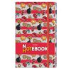 HATBER / "Desen" defter KÜÇÜK FORMAT 80 + 50 yaprak A6, 105x145 mm, tarak, birleşik blok, karton, lastik bant