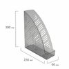 Лоток вертикальный для бумаг BRAUBERG "Standard+", 250х90х300 мм, тонированный серый