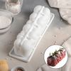 Доляна / Dolana / Form for mousse desserts and baking "Air bubbles", 29 × 9.5 cm (inner size 26 × 7.5 cm), white