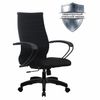 МЕТТА / Office chair "K-19" plastic, mesh fabric, soft seat and back, black