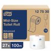 TORK / Toilet paper Advanced 2-ply white 100 m, (System T6), set of 27 pcs.