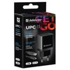 DEFENDER / Charger mains (220 V) UPC-11, microUSB cable 1 m, output current 2.1 A, black