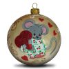 Christmas ball mouse in pajamas