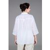 Снежинка / Snowflake / Blouse women's lace elongated with a stand-up collar