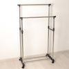 Доляна / Shaft / Telescopic clothes rack, 2 bars, shoe rack, 80 × 43 × 90 (160) cm